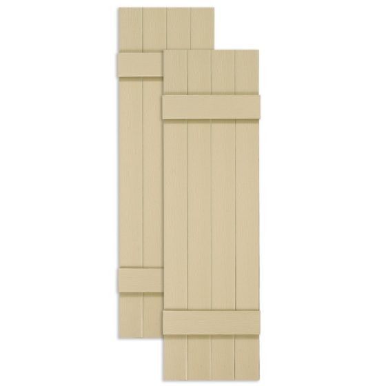 Custom Closed Board & Batten Vinyl Shutters · Common Style